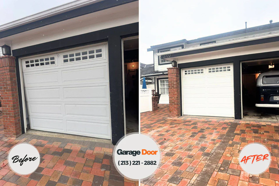 Before and after: garage door repair Prince George's County